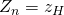 Z_n = z_H