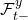 \mathcal{F}_{t-}^y