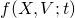 f(X,V;t)
