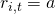 r_{i,t} = a