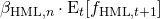 \beta_{\mathrm{HML},n} \cdot \mathrm{E}_t[f_{\mathrm{HML},t+1}]