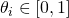 \theta_i \in [0,1]