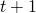 t+1