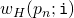 w_H(p_n;\mathtt{i})