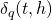 \delta_q(t,h)