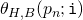 \theta_{H,B}(p_n;\mathtt{i})