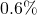 0.6\%