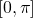 [0,\pi]