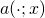 a(\cdot;x)