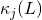 \kappa_j(L)
