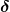 {\boldsymbol \delta}