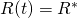 R(t)=R^*