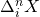 \Delta_i^n X