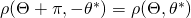 \rho(\Theta + \pi,-\theta^*) = \rho(\Theta,\theta^*)